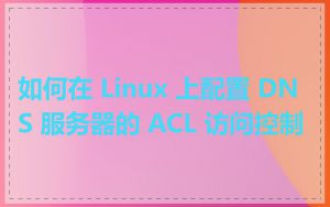 如何在 Linux 上配置 DNS 服务器的 ACL 访问控制