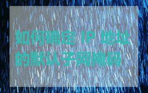 如何确定 IP 地址的默认子网掩码