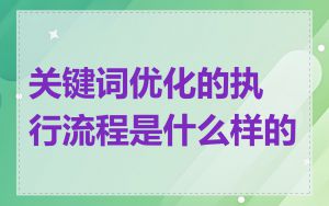 关键词优化的执行流程是什么样的