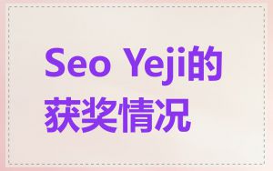 Seo Yeji的获奖情况