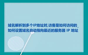 域名解析到多个IP地址时,访客是如何访问的_如何设置域名自动指向最近的服务器 IP 地址