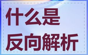 什么是反向解析