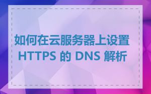 如何在云服务器上设置 HTTPS 的 DNS 解析