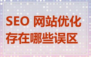 SEO 网站优化存在哪些误区