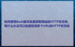 如何使用Bash脚本批量获取网站的HTTP状态码_有什么办法可以批量检测多个URL的HTTP状态码