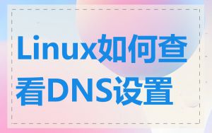 Linux如何查看DNS设置