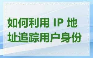 如何利用 IP 地址追踪用户身份