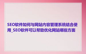 SEO软件如何与网站内容管理系统结合使用_SEO软件可以帮助优化网站哪些方面