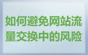 如何避免网站流量交换中的风险