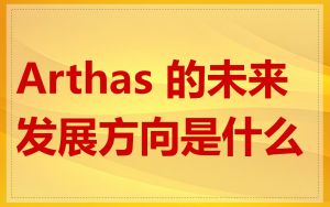 Arthas 的未来发展方向是什么