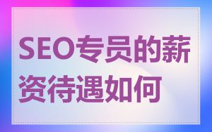SEO专员的薪资待遇如何