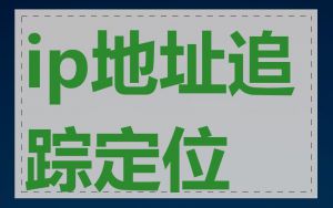ip地址追踪定位