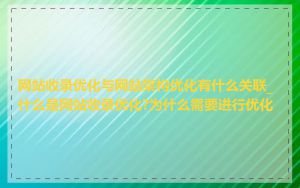 网站收录优化与网站架构优化有什么关联_什么是网站收录优化?为什么需要进行优化