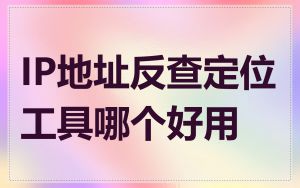 IP地址反查定位工具哪个好用