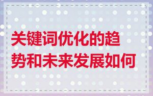 关键词优化的趋势和未来发展如何