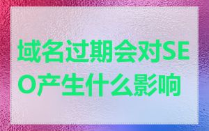 域名过期会对SEO产生什么影响