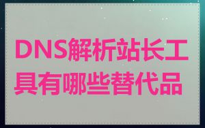 DNS解析站长工具有哪些替代品