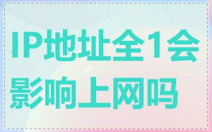 IP地址全1会影响上网吗