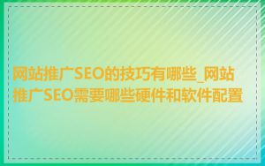 网站推广SEO的技巧有哪些_网站推广SEO需要哪些硬件和软件配置