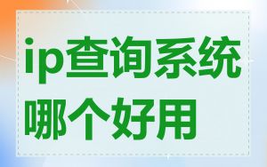 ip查询系统哪个好用