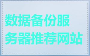 数据备份服务器推荐网站