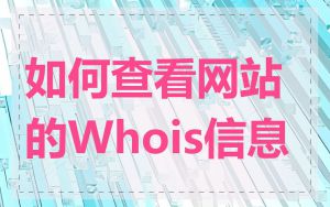 如何查看网站的Whois信息