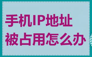手机IP地址被占用怎么办