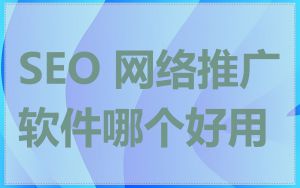 SEO 网络推广软件哪个好用