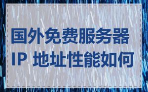 国外免费服务器 IP 地址性能如何