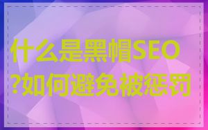 什么是黑帽SEO?如何避免被惩罚
