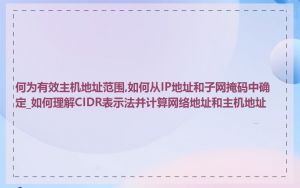 何为有效主机地址范围,如何从IP地址和子网掩码中确定_如何理解CIDR表示法并计算网络地址和主机地址