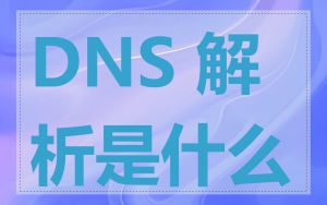 DNS 解析是什么