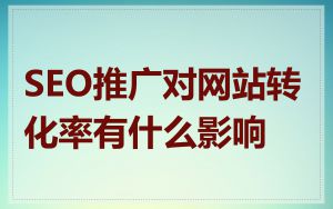 SEO推广对网站转化率有什么影响