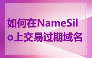 如何在NameSilo上交易过期域名