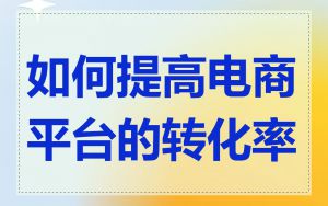 如何提高电商平台的转化率