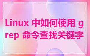 Linux 中如何使用 grep 命令查找关键字