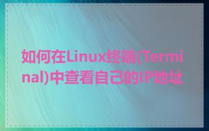 如何在Linux终端(Terminal)中查看自己的IP地址