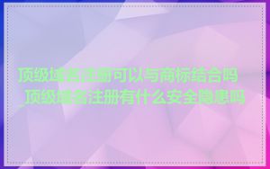 顶级域名注册可以与商标结合吗_顶级域名注册有什么安全隐患吗