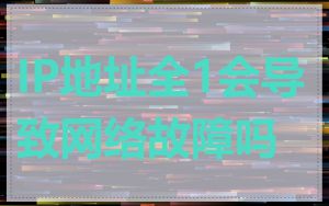 IP地址全1会导致网络故障吗