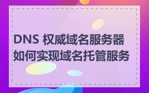 DNS 权威域名服务器如何实现域名托管服务