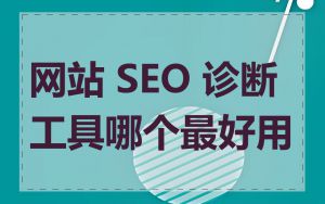 网站 SEO 诊断工具哪个最好用