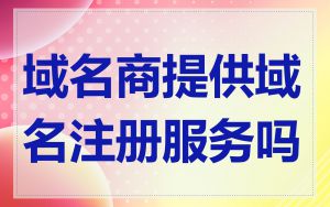 域名商提供域名注册服务吗