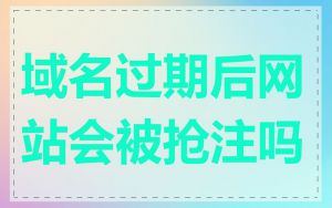 域名过期后网站会被抢注吗