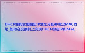 DHCP如何实现固定IP地址分配并绑定MAC地址_如何在交换机上实现DHCP绑定IP和MAC