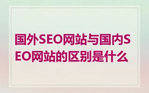 国外SEO网站与国内SEO网站的区别是什么