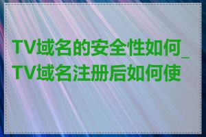 TV域名的安全性如何_TV域名注册后如何使用