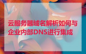 云服务器域名解析如何与企业内部DNS进行集成