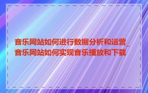 音乐网站如何进行数据分析和运营_音乐网站如何实现音乐播放和下载