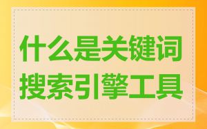 什么是关键词搜索引擎工具