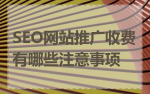 SEO网站推广收费有哪些注意事项